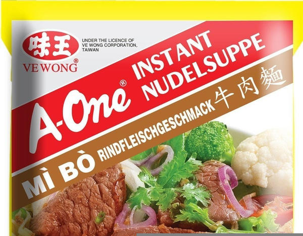 A-One Instant Nudelnsuppe mit Rindfleischgeschmack kräftig 85g