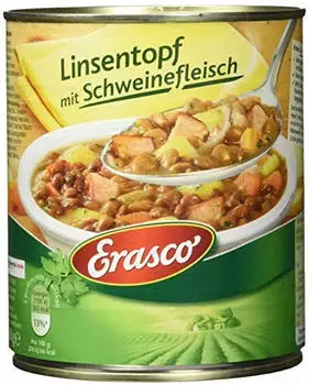 Erasco Linsentopf mit Schweinefleisch Eintopf schnell und fix 800g