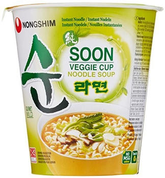 Nong Shim Soon Veggie Cup Suppe mild (67g)
