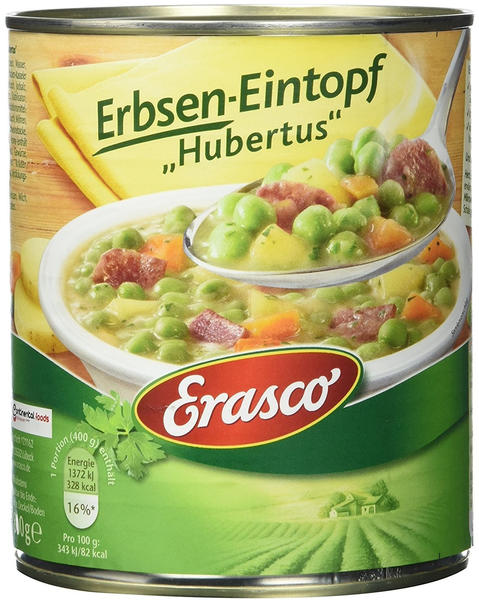 Erasco Erbsen-Eintopf Hubertus, 3er Pack (3 x 800 g Dose)