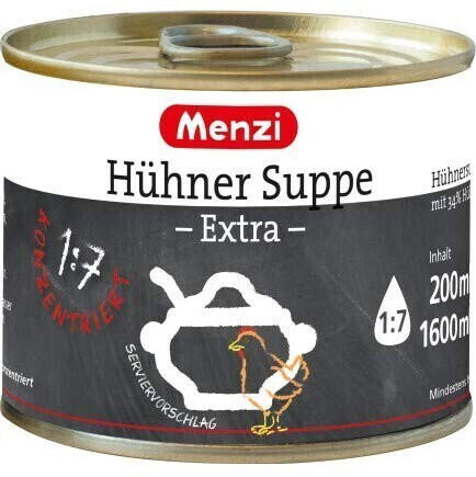 Menzi Hühner Suppe extra konzentriert kräftig im Geschmack 200ml