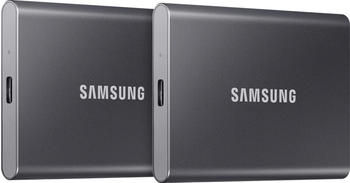 Samsung Portable SSD T7 2TB grau 2-Pack