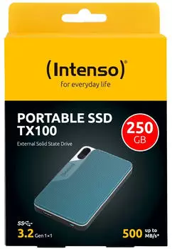 Intenso TX100 250GB – Robustes Design und hohe Schockresistenz
