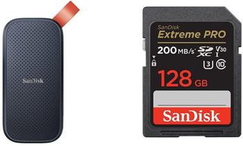 SanDisk Portable SSD 2TB (SDSSDE30-2T00-G25) + Extreme PRO SDXC UHS-I 128GB