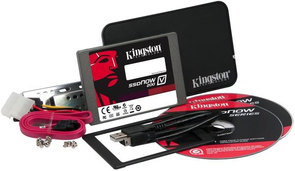 Kingston SSDNow V200 64GB mit Desktop/Notebook Upgrade Kit (SV200S3B7A/64G)