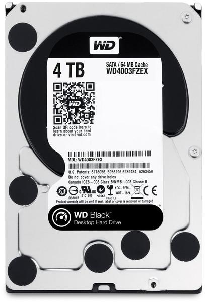 WD4003FZEX Black 4 TB Leistung & Bewertungen Western Digital Black SATA 4TB (WD4003FZEX)