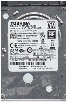 Toshiba MQ01ACF032 320GB