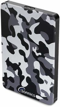 Sonnics 2.5 USB 3.0 500GB grau Camo