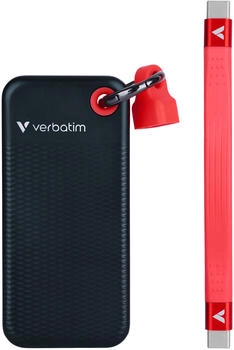 Verbatim Pocket SSD 1TB schwarz/rot – Verbatim Pocket SSD 1TB schwarz/rot - Leistungsstarker Datenspeicher für unterwegs