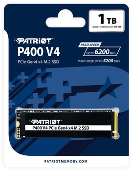 Patriot P400 V4 1TB – Blitzschnelle Datenübertragung für reibungsloses Arbeiten
