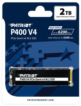Patriot P400 V4 2TB – Beschleunigte Arbeitsabläufe durch optimierte Performance