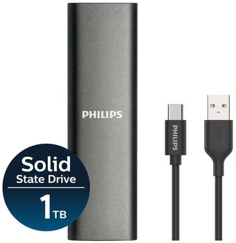 Philips Ultra Speed USB-C 1TB – Philips Ultra Speed USB-C 1TB - Blitzschnelle Datenübertragung für Profis