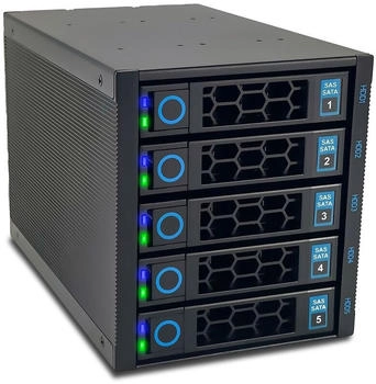Fantec WR-C3151-6G SAS/SATA Backplane für 5x 3,5"/2,5" HDD/SSD (2554)