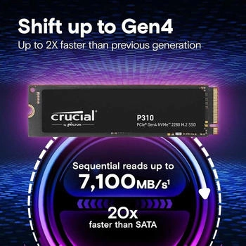 Crucial P310 2TB 2280 (CT2000P310SSD8-T) – Crucial P310 2TB 2280 (CT2000P310SSD8-T) für maximale Speicherleistung