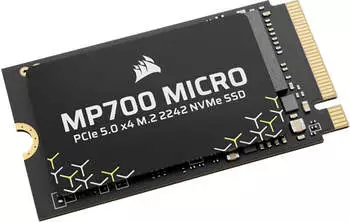 Corsair MP700 MICRO 4TB PCIe 5.0 NVMe M.2 2242 - Up to 9,400 MB/s Read 8,100 MB/s Write - Gen5 Speed for Laptops & Mini PCs - Black