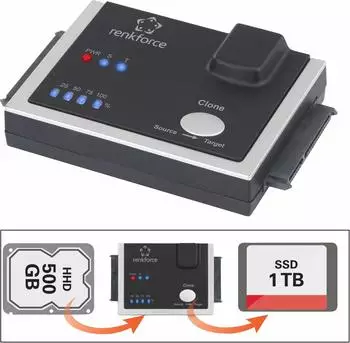 Renkforce USB 3.0 SATA Clone Adapter RF-3390044