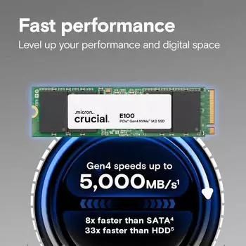 Crucial E100 1TB Tray – Crucial E100 1TB Tray für blitzschnelle Datenverarbeitung