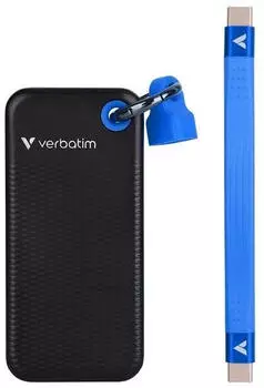 Verbatim Pocket SSD 512GB schwarz/blau