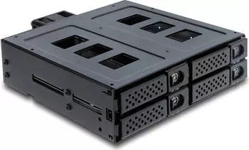DeLock Wechselrahmen 5,25" 4x 2,5" SATA/SAS HDD/SSD Hot-Swap (47141)