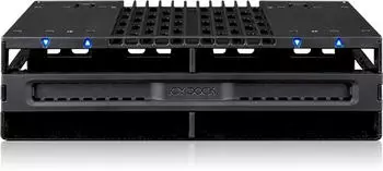 Icy Dock FlexiDOCK 4-Bay 2,5" SAS/SATA SSD/HDD Mobile Rack f&uuml;r 5,25"-Schacht (MB024SP-B)