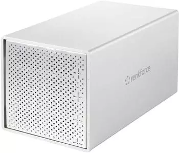 Renkforce SATA-Festplatten-Geh&auml;use 4-Bay 2,5/3,5 Zoll, USB 3.2 Gen 1, Aluminium (RF-5587610)