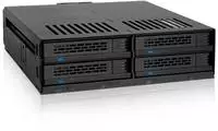 IcyDock 4x 2.5 Sata/SAS in 1x5 25 bay mobile rack screwless