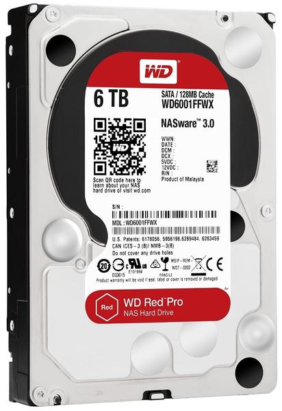 Red Pro 6TB (WD6001FFWX) Allgemeine Daten & Leistung Western Digital Red Pro SATA III 6TB (WD6001FFWX)