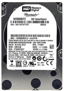 Western Digital VelociRaptor 2.5 SATA III 500GB (WD5000BHTZ)