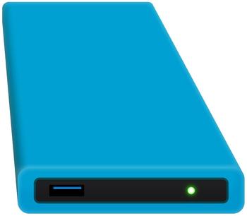 HipDisk HD-BL-1TB externe Festplatte 1TB (6,4 cm (2,5 Zoll), 5400rpm, 8MB Cache, USB 3.0) blau