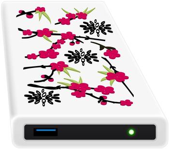 HipDisk LS104 Sakura externes Festplattengehaeuse mit austauschbarer d