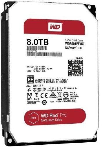 NAS-Festplatte Ausstattung & Bewertungen Western Digital Red Pro SATA III 8TB (WD8001FFWX)