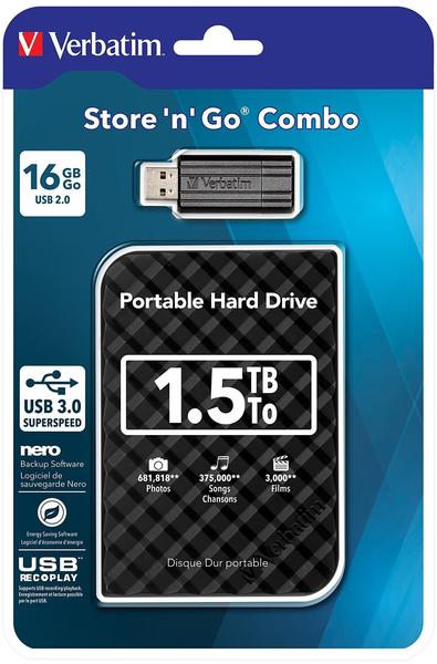 Verbatim Store 'n' Go Combo USB 3.0 1.5TB