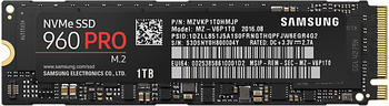 Samsung SSD 960 PRO NVMe M.2 1000GB (MZ-V6P1T0BW)