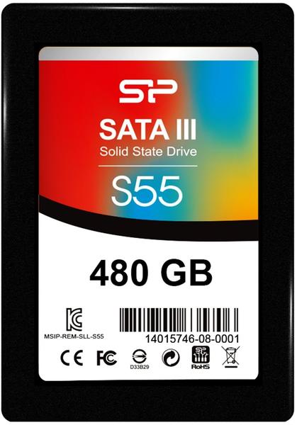 Silicon Power Slim S55 480gb 480GB - Solid State Drives Ssd (Schwarz, Serial ATA III, 2.5