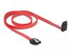 Delock 83975 Kabel, SATA 7-Polig Stecker auf SATA 7-Polig Stecker, 0,70m rot