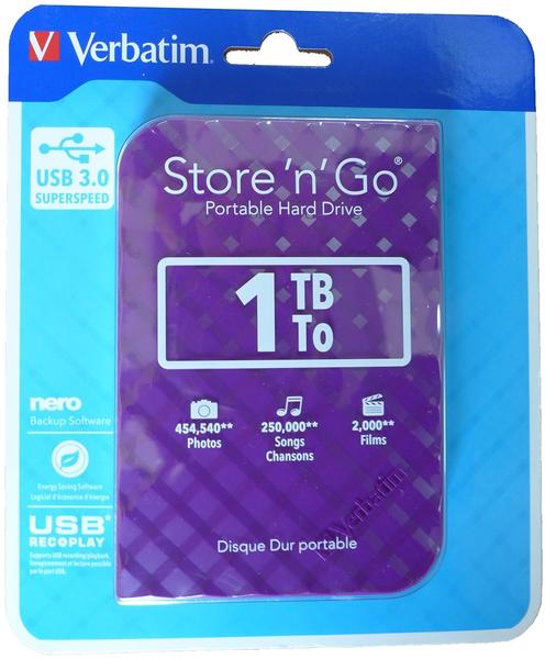 Verbatim Store 'n' Go USB 3.0 1TB lila