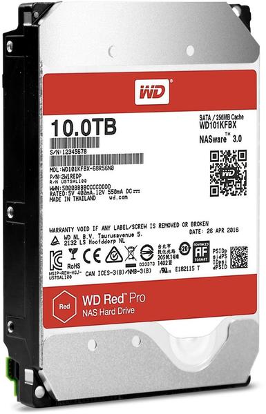 Allgemeine Daten & Bewertungen Western Digital Red Pro SATA III 10TB (WD102KFBX)
