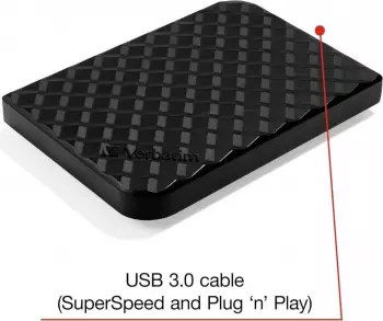 Verbatim Store 'n' Go USB 3.0 4TB schwarz – Datentransfer mit bewährter USB-3.0-Technologie