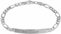 trendor 35958-21 Gravur-Armband 925 Silber Namensarmband f&uuml;r Herren 21 cm