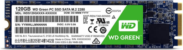 Western Digital Green SATA III 120GB M.2 (WDS120G2G0B)