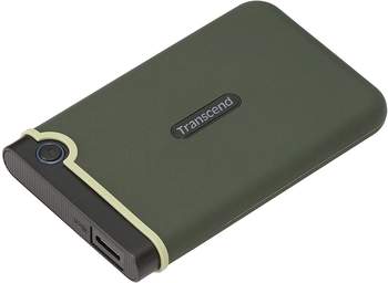 Transcend StoreJet 25M3 Slim 2TB Military Green – Hervorragende Leistung und schnelle Datenübertragung