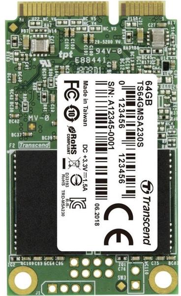 Transcend mSATA SSD 230S 64GB Test ❤️ Jetzt ab 22,28 € (Februar 2022)  Testbericht.de