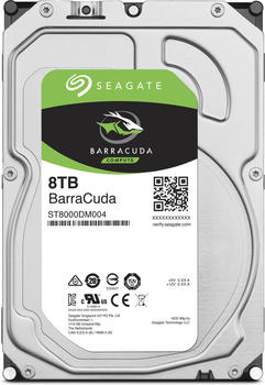 Seagate ST8000DM004 Interne Festplatte 8.9cm (3.5 Zoll) 8TB BarraCuda® Bulk SATA III