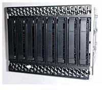 Intel 8x2.5 inch Hot Swap SAS/NVMe COMBO Drive Kit AUP8X25S3NVDK 2.5" Trägerplatte Schwarz, Edelstahl