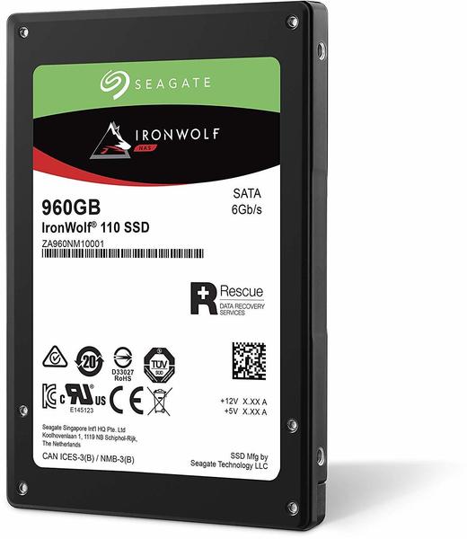 interne Festplatte Leistung & Allgemeine Daten Seagate IronWolf® 110 Interne SSD 6.35cm (2.5 Zoll) 960GB Retail ZA960NM10001 SATA III