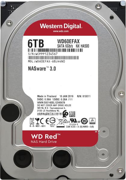 HDD-Festplatte Allgemeine Daten & Bewertungen Western Digital Red SATA III 6TB (WD60EFAX)