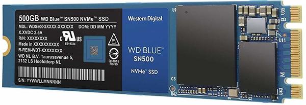 Ausstattung & Bewertungen Western Digital WD Blue SN500 NVMe SSD 500GB,
