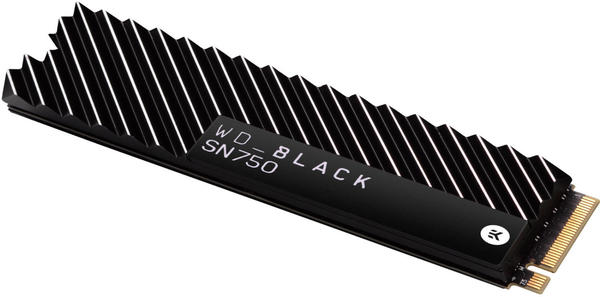 Black SN750 NVMe 1TB Heatsink interne SSD-Festplatte Ausstattung & Allgemeine Daten Western Digital Black SN750 NVMe 1TB Heatsink (WDS100T3XHC)