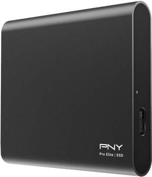 PNY Pro Elite Portable SSD 500 GB USB 3.1 Typ-C schwarz