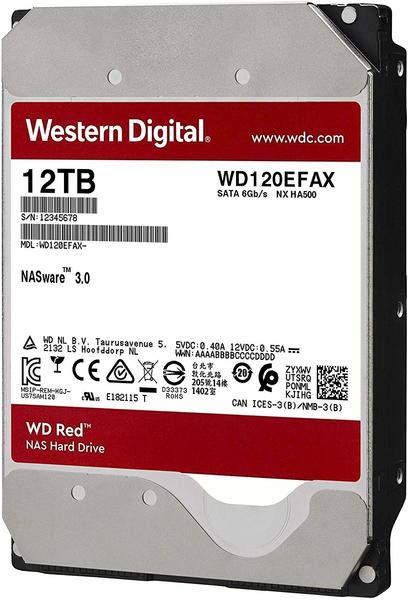 Leistung & Allgemeine Daten Western Digital Red SATA III 12TB (WD120EFAX)